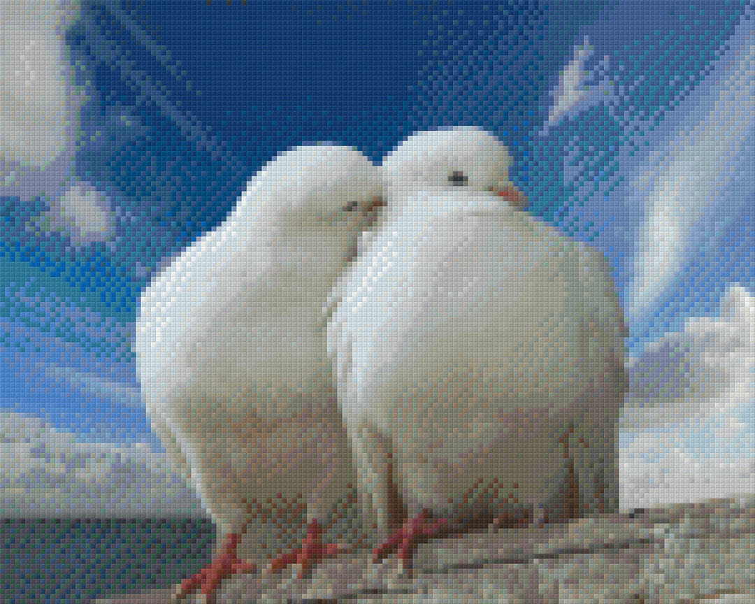 Doves Nine [9] Baseplate PixelHobby Mini-mosaic Art Kit image 0